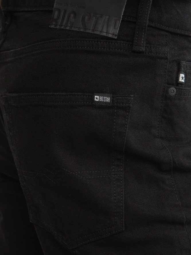 Jeansy męskie z prostą nogawką czarne Colt 901