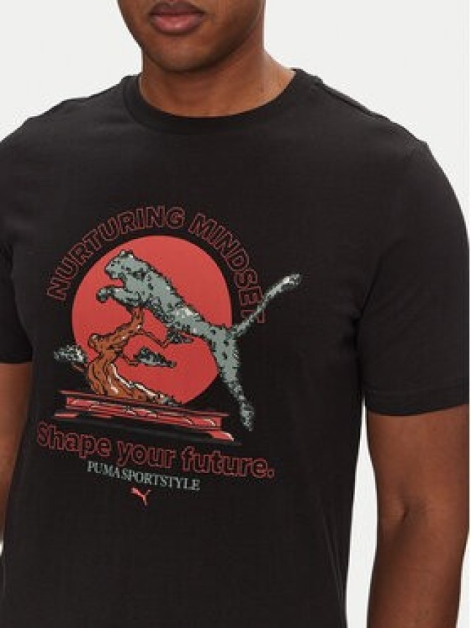 Puma T-Shirt Bonsai 629634 Czarny Regular Fit