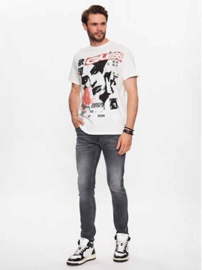 Guess Jeansy Miami M2YAN1 D4Q52 Szary Skinny Fit