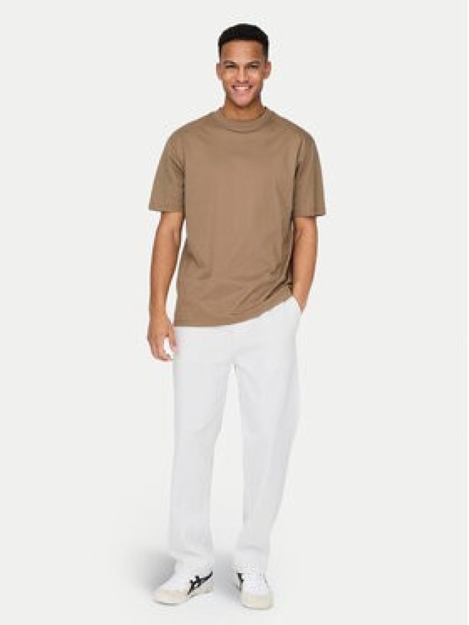 Only & Sons Spodnie materiałowe Sinus 22028267 Biały Loose Fit