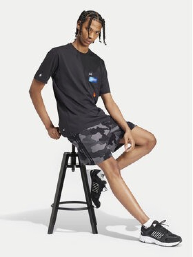 adidas Szorty sportowe Seasonal Essentials Camouflage IY6630 Szary Regular Fit