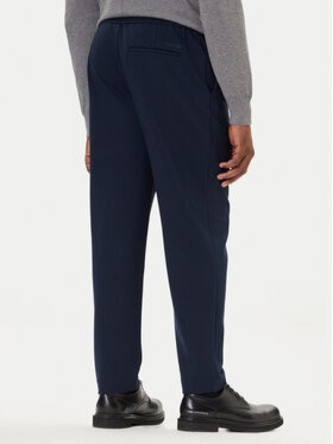 Calvin Klein Chinosy LV04LE613G Granatowy Slim Fit