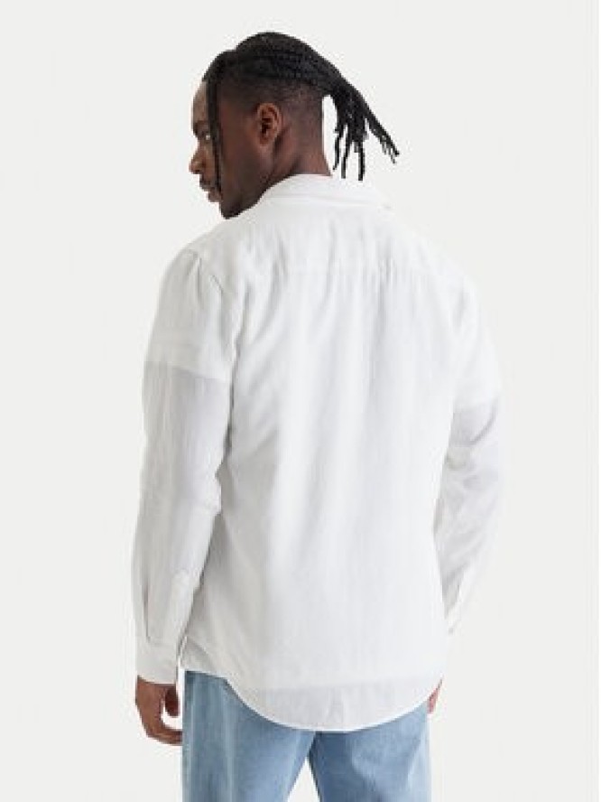 Calvin Klein Jeans Koszula LV04RF121G Biały Regular Fit