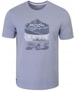 T-Shirt (Koszulka) Męska - Pako Jeans - Niebieska, Retro Nadruk