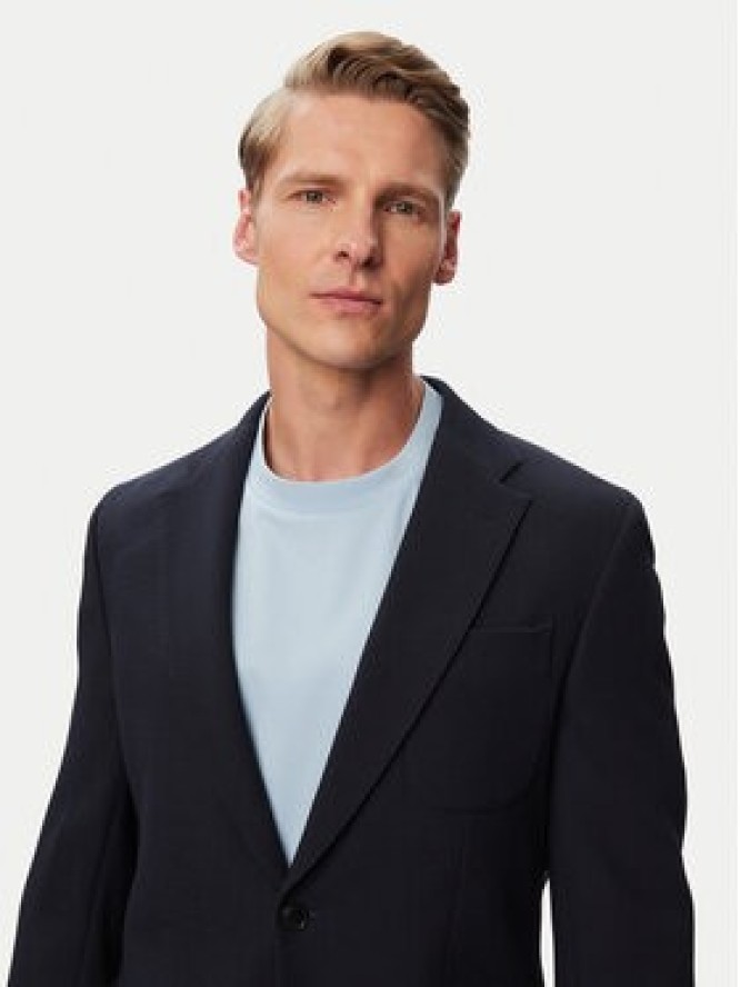 BOSS Marynarka H-Hutson-3PP-263 50567514 Granatowy Slim Fit