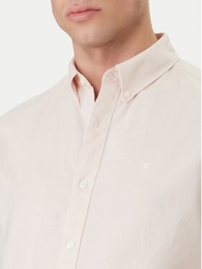 Calvin Klein Jeans Koszula Oxford Classic LV140EM125 Pomarańczowy Regular Fit