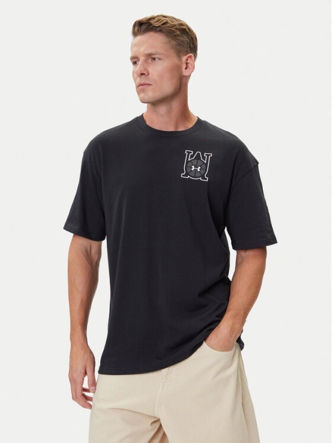 Under Armour T-Shirt Hoops Courtside 6003686 Czarny Oversize