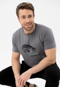 T-shirt z printem T-INIT