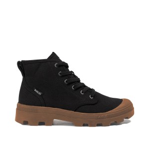 Buty trekkingowe na sznurówki z bawełny organicznej TENERE CVS UNISEX czarne