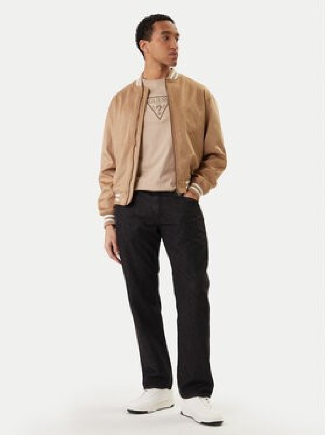 Guess Jeans Kurtka bomber M6RL0J WJ842 Beżowy Regular Fit
