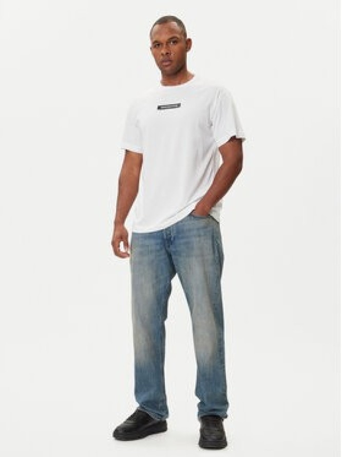 Versace Jeans Couture T-Shirt 79GAHT06 CJ00T Biały Regular Fit