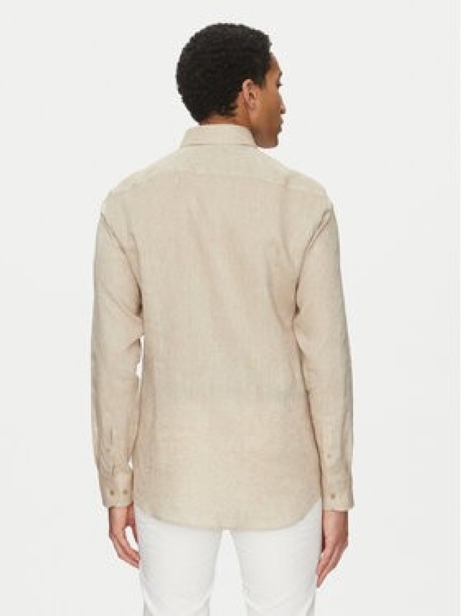 BOSS Koszula H Hank Kent C1 214 50490234 Beżowy Slim Fit