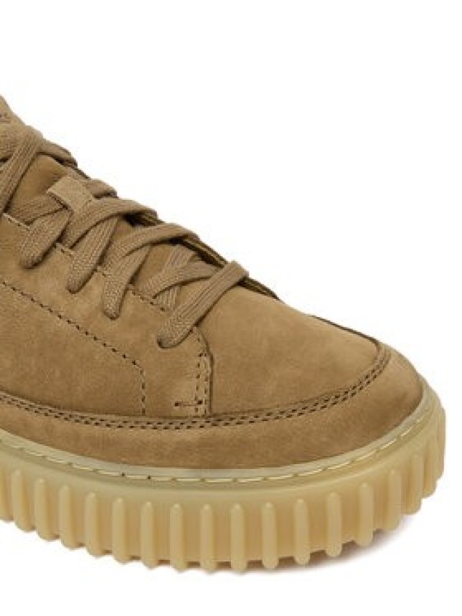 Clarks Sneakersy Torhill Lace 26184418 Brązowy