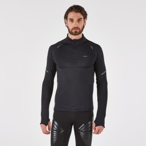 Bluza do biegania męska Kiprun Run 500 Warm ocieplana