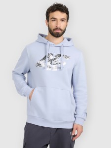 4F Bluza dresowa nierozpinana z kapturem męska - niebieska XXL