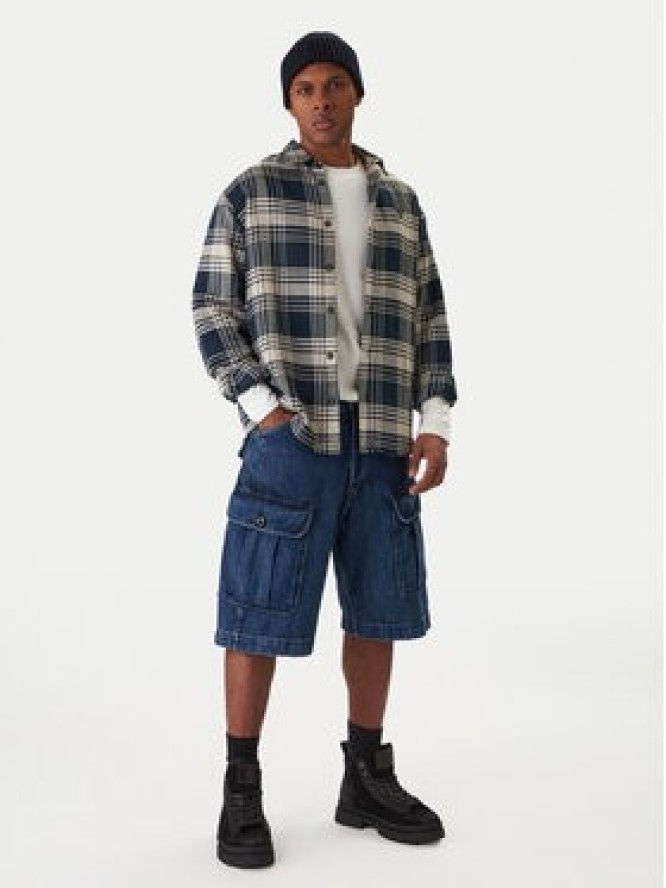 G-Star Raw Szorty jeansowe Bend 3D Cargo D26528-D788 Granatowy Relaxed Fit