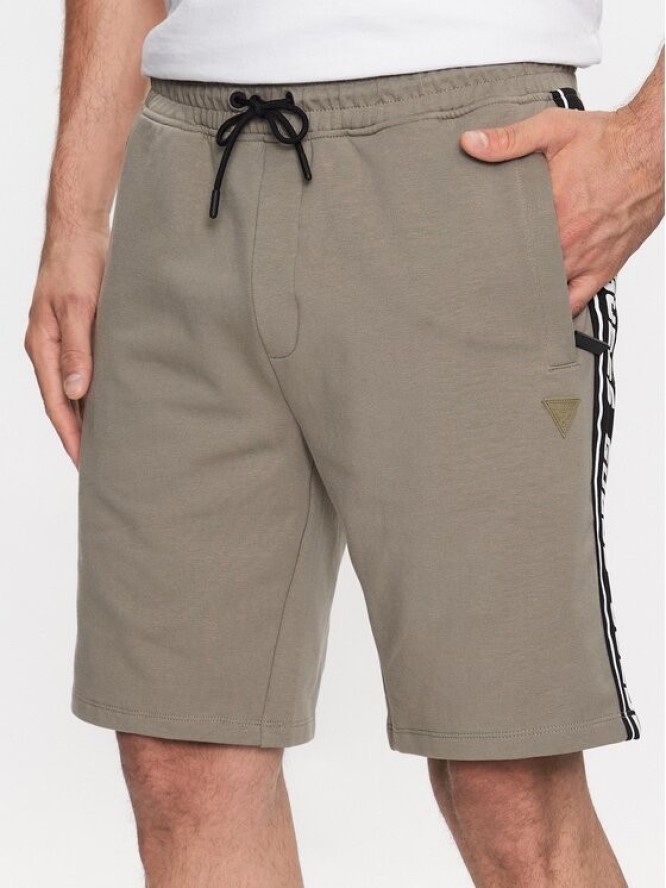 Guess Szorty sportowe Arlo Z2YD02 K6ZS1 Zielony Loose Fit