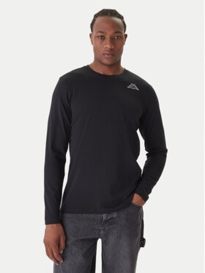 Kappa Komplet longsleeve Logo Saro 37216LW Czarny Regular Fit