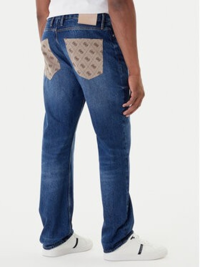 Guess Jeansy M5YAN2 D5KT3 Granatowy Regular Fit