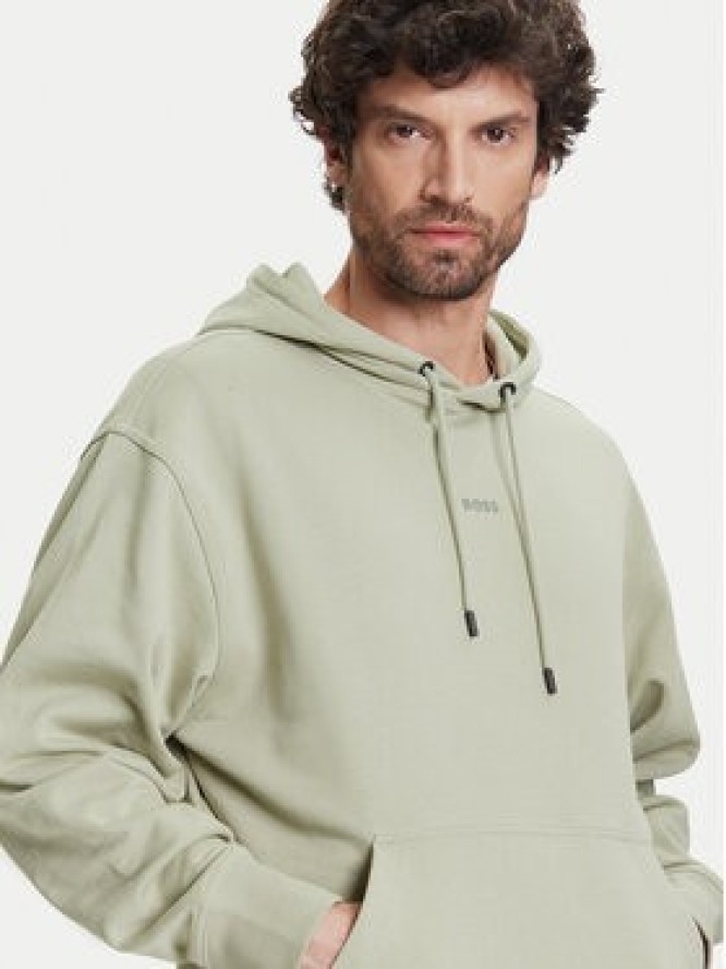 BOSS Bluza WeSmallhood 50514530 Zielony Regular Fit