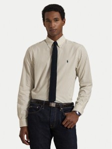 Polo Ralph Lauren Koszula 710B15595007 Beżowy jasny Custom Fit