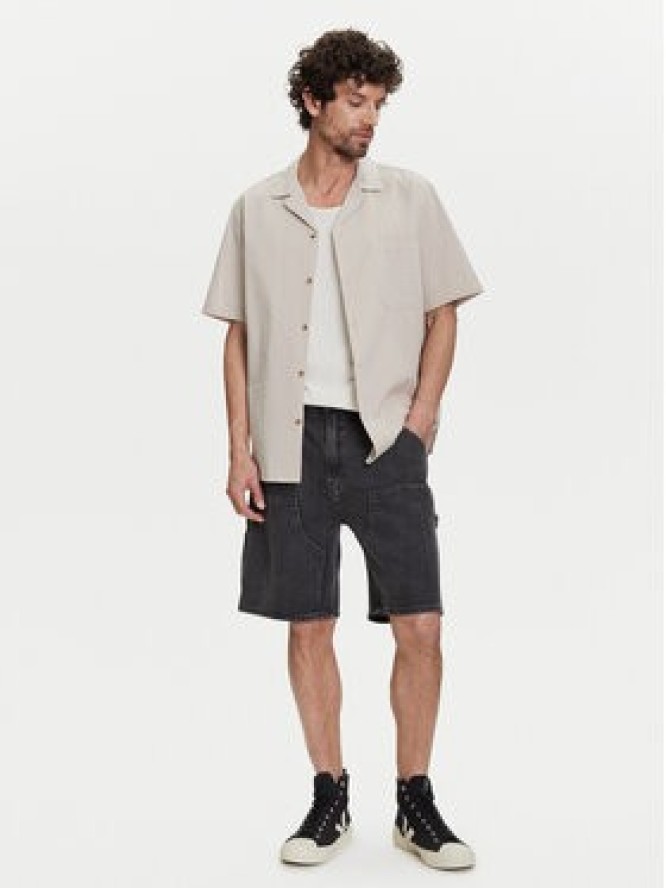 Gap Szorty jeansowe 767488 Czarny Relaxed Fit