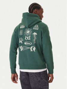 Quiksilver Bluza Salt Water Graphic EQYFT05126 Zielony Comfort Fit