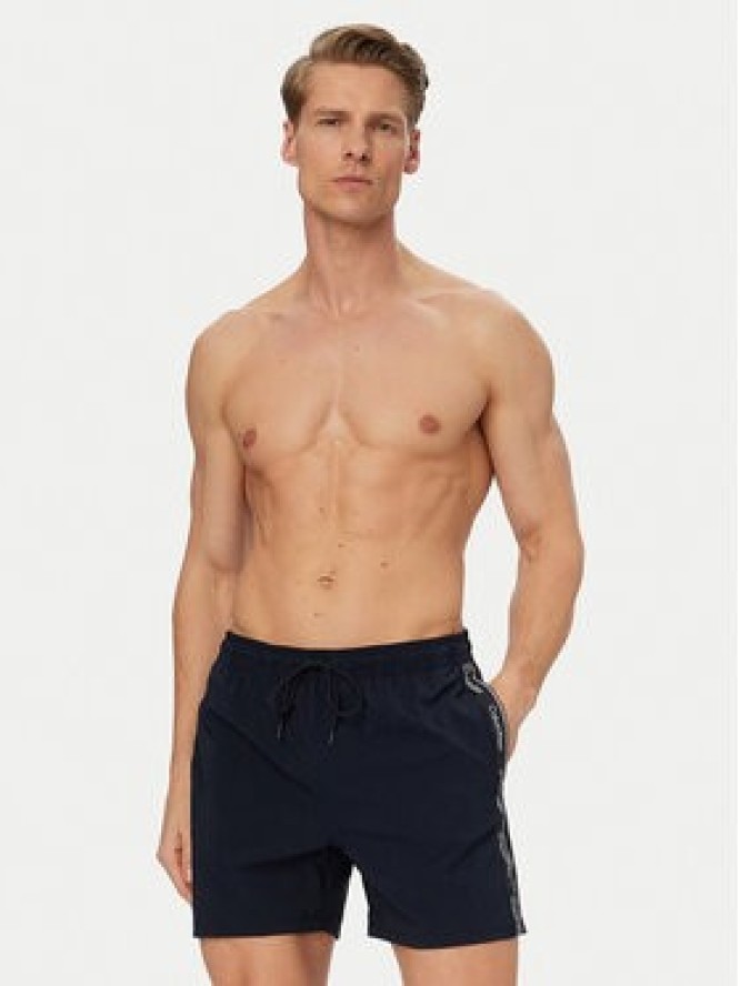 Calvin Klein Swimwear Szorty kąpielowe LV00N61002 Granatowy Regular Fit