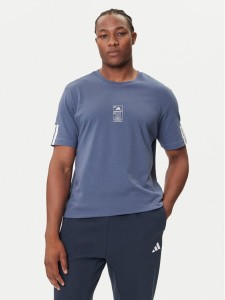 adidas T-Shirt Stadium Ticket JM6472 Niebieski Loose Fit