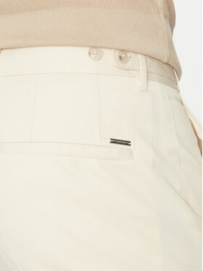 BOSS Spodnie garniturowe C-Genius 50539970 Écru Slim Fit
