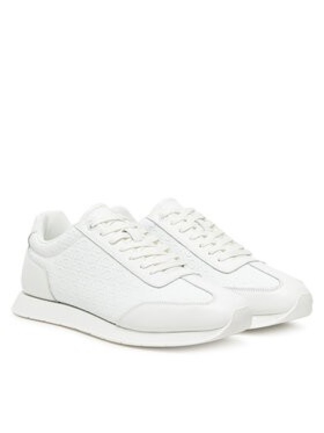 Calvin Klein Sneakersy Low Prof Runn Laceup Mono HM0HM01896 Biały