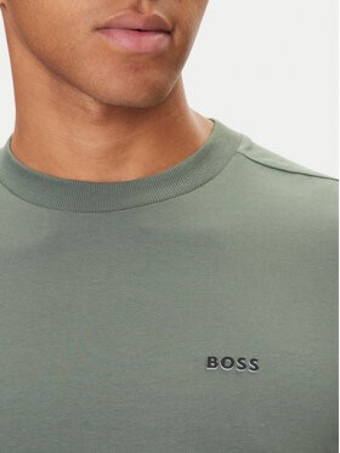 BOSS T-Shirt 50506373 Zielony Regular Fit