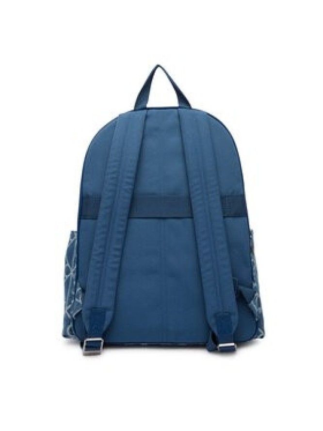 Calvin Klein Plecak Emblem Aop Denim Round Backpack LV04D3429G Niebieski