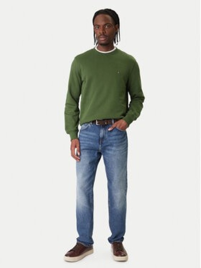 Tommy Hilfiger Bluza Essential MW0MW37237 Zielony Regular Fit