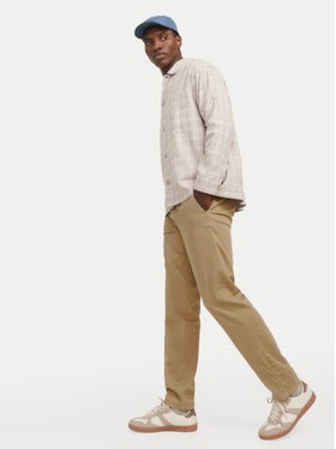 Jack & Jones Chinosy Kane 12268490 Brązowy Regular Fit