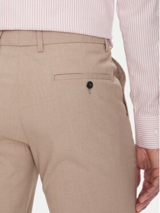 Lindbergh Garnitur 30-61040 Beżowy Slim Fit