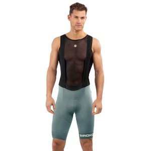 Męskie spodenki rowerowe z szelkami Kolarstwo Siroko BX Oberwald