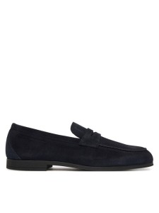 Tommy Hilfiger Loafersy Flexible Slim Suede Loafer FM0FM05745 Niebieski