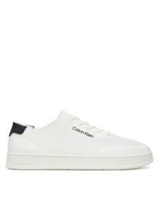 Calvin Klein Sneakersy Low Top Lace Up Knit HM0HM01726 Biały
