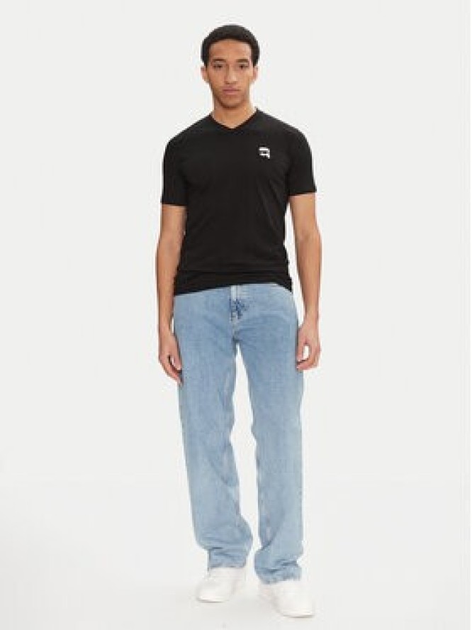 KARL LAGERFELD T-Shirt 755021 552224 Czarny Regular Fit