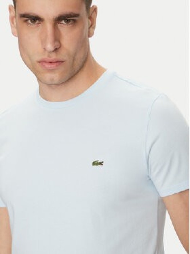 Lacoste T-Shirt TH6709 Błękitny Regular Fit