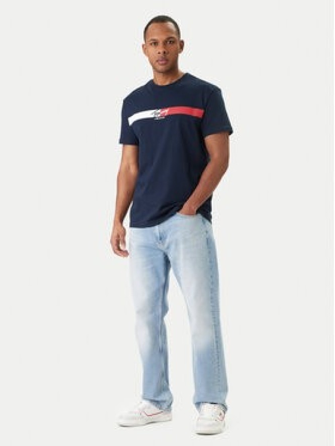 Tommy Jeans T-Shirt DM0DM22539 Granatowy Regular Fit