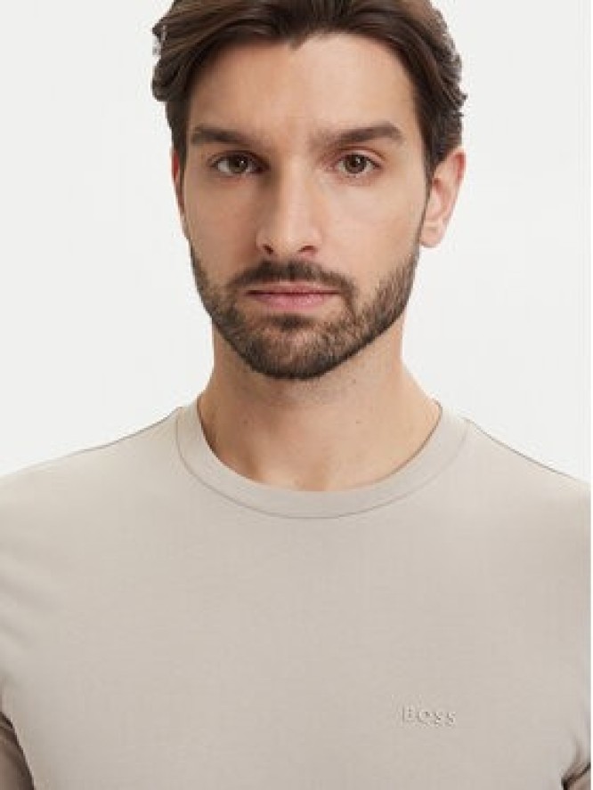 BOSS T-Shirt Thompson 01 50468347 Beżowy jasny Regular Fit
