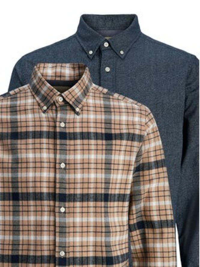 Jack&Jones Komplet 2 koszul Blubarkley 12294328 Beżowy Regular Fit