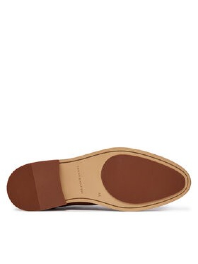 Tommy Hilfiger Półbuty Hilfiger Leather Dress Shoe FM0FM05777 Brązowy