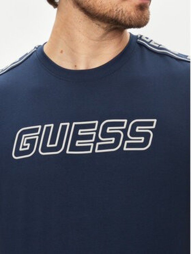 Guess T-Shirt Arlo Z4GI18 J1314 Niebieski Regular Fit
