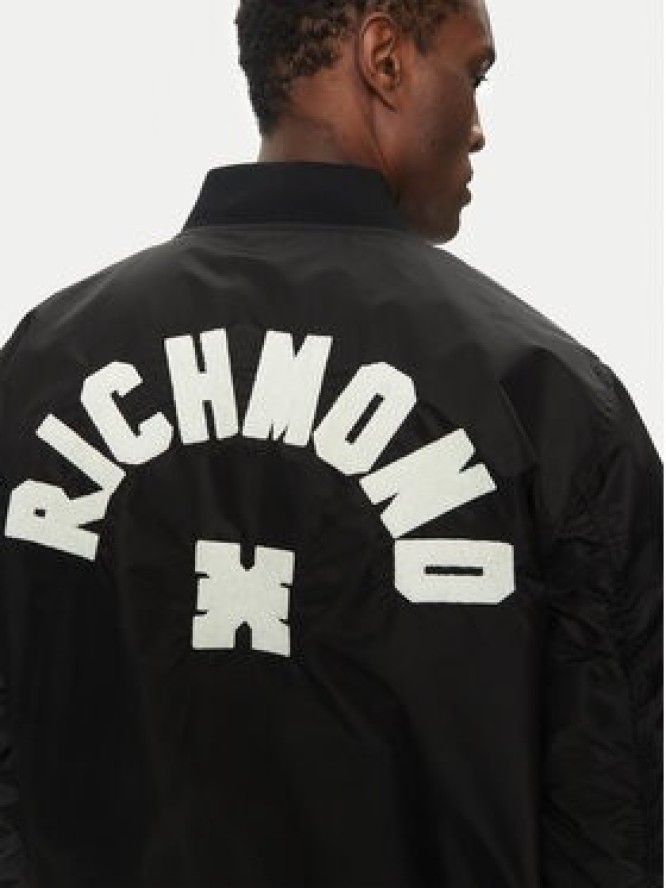 Richmond X Kurtka bomber UMP25070GB Czarny Regular Fit