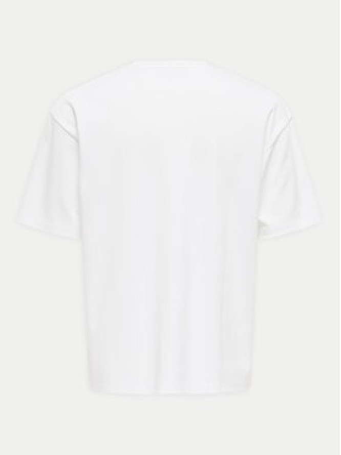 Only & Sons T-Shirt Caspian 22031940 Biały Authentic Fit