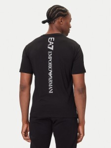EA7 Emporio Armani T-Shirt 7M000567 AF10375 MC001 Czarny Regular Fit