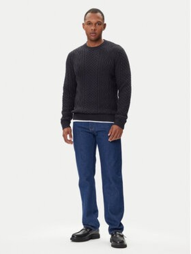 Jack & Jones Sweter Blusean 12283486 Granatowy Regular Fit